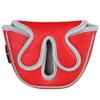 BIG TEETH Golf Head Covers Mallet Putter Cover Fit for Odessey Backstryke Center Shaft Putter (Red) view 1