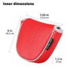 BIG TEETH Golf Head Covers Mallet Putter Cover Fit for Odessey Backstryke Center Shaft Putter (Red) view 2