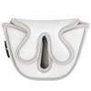 BIG TEETH Golf Head Covers Mid Mallet Putter Cover Fit for Odessey Backstryke Center Shaft Putter (White) view 1