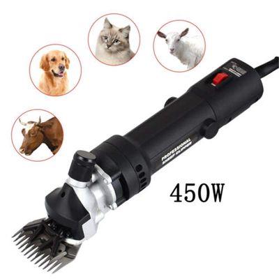 Sheep Shears 110V 450W Electric Pet Grooming Goat Clippers Farm Animal Shave Tool with 13 Straight Tooth Shear Blades 6 Adjustable Speed for Goats Alpaca Llamas Horse Cattle Large Dog Farm Livestock