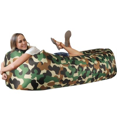 WEKAPO Inflatable Couch Air Lounger Chair - Camping & Beach Accessories, Portable Blow up Sofa for Hiking, Lawn, Indoor/Outdoor Movies & Music Festivals. Lightweight and Easy to Set Up Air Hammock