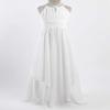 ranrann Kids Girls Dress Sequined Halter Special Occasion Dresses Elegant Long Birthday Party Dress Maxi Ball Gown Ivory 8 view 2