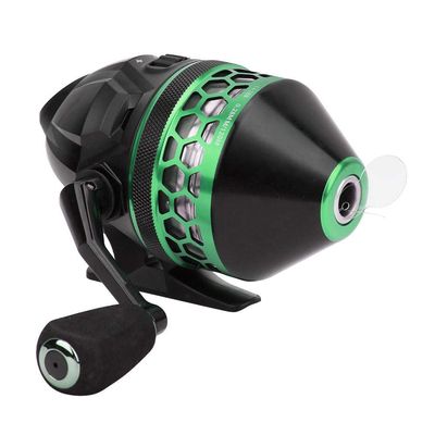 Alomejor Fishing Reel, Closed Face, 4.1:1 Speed Ratio, ABS and Metal, Black and Blue, 1+1 Bearing