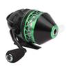 Alomejor Fishing Reel, Closed Face, 4.1:1 Speed Ratio, ABS and Metal, Black and Blue, 1+1 Bearing view 1