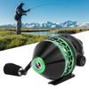 Alomejor Fishing Reel, Closed Face, 4.1:1 Speed Ratio, ABS and Metal, Black and Blue, 1+1 Bearing view 2