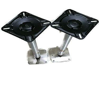 Lot Of 2 Heavy Duty Three Pieces Bass Boat Seat Pedestal 23 inches in Total Height