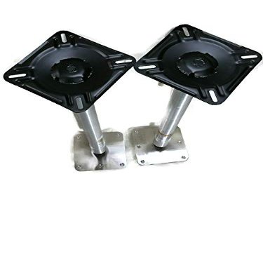 Lot Of 2 Heavy Duty Three Pieces Bass Boat Seat Pedestal 23 inches in Total Height