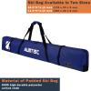 AUMTISC Ski Bag, Padded Ski Bags for Air Travel, Single Ski Carry Bag to Transport Skis, Waterproof Snow Skiing Travel Bags for Flying with Adjustable Handle, 170cm Blue view 2
