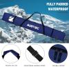 AUMTISC Ski Bag, Padded Ski Bags for Air Travel, Single Ski Carry Bag to Transport Skis, Waterproof Snow Skiing Travel Bags for Flying with Adjustable Handle, 170cm Blue view 3