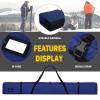 AUMTISC Ski Bag, Padded Ski Bags for Air Travel, Single Ski Carry Bag to Transport Skis, Waterproof Snow Skiing Travel Bags for Flying with Adjustable Handle, 170cm Blue view 4