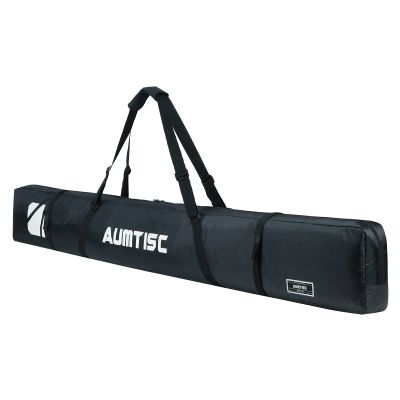 AUMTISC Ski Bag, Padded Ski Bags for Air Travel, Single Ski Carry Bag to Transport Skis, Waterproof Snow Skiing Travel Bags for Flying with Adjustable Handle, 170cm Black