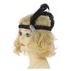 Women's Roaring 20s V-Neck Gatsby Flapper Dresses with accessories set (XX-Large, Style 5 Black&Gold) view 4