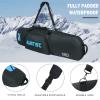 AUMTISC Snowboard Bag Padded for Air Travel Flying Snow Board Bags Case with Storage Compartments Snowboarding Gear and Equipment Bag 155cm Blue view 3