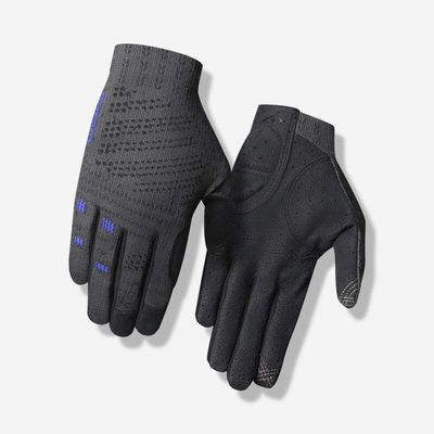 Giro Womens Xnetic Trail Gloves - Titanium/Electric Purple - Size XL