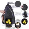 LLYWCM Pickleball Bag - Pickleball Backpack for Women & Men - Travel Paddle Case, Sling Bag (Black) view 2