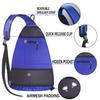 LLYWCM Reversible Crossbody Sling Backpack - Pickleball Paddle, Tennis, Travel Bag for Women & Men (Blue) view 3