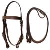 Equitem Tan Leather Australian Headstall Barco Bridle Full Horse Size with Reins view 1