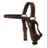 Equitem Tan Leather Australian Headstall Barco Bridle Full Horse Size with Reins view 2