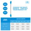 OCEANBROAD Kayak Paddle 90.5in/230cm Alloy Shaft Kayaking Boating Canoeing Oar with Paddle Leash 1 Paddle, Blue view 2