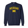 AW03 - Michigan Wolverines Arch Logo CREW SWEATSHIRT - Medium - Navy view 1