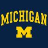AW03 - Michigan Wolverines Arch Logo CREW SWEATSHIRT - Medium - Navy view 2