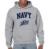 AH03 - US Naval Academy Midshipmen Arch Logo HOODIE - Small - Sport Grey view 2