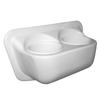 KLEARSTAND Marine Drink Caddy, Double Cup Holder, Acrylic Capped ABS Plastic, Scratch Resistant, Great for Boats, Campers, and RVs. (White) view 1