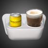 KLEARSTAND Marine Drink Caddy, Double Cup Holder, Acrylic Capped ABS Plastic, Scratch Resistant, Great for Boats, Campers, and RVs. (White) view 4