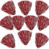 Anderson's Premium Scarlet Red and Gray School Spirit Shakers, Cheerleader Pom Poms, Sports Fan, Football, Basketball, Homecoming, Squad, Team, Party, Dance Club, Performance, Celebration Pack of 10 view 3