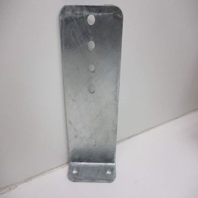 (1) Vertical Pontoon Boat Trailer Bunk Bolster L Bracket / 5" by 12" Galvanized