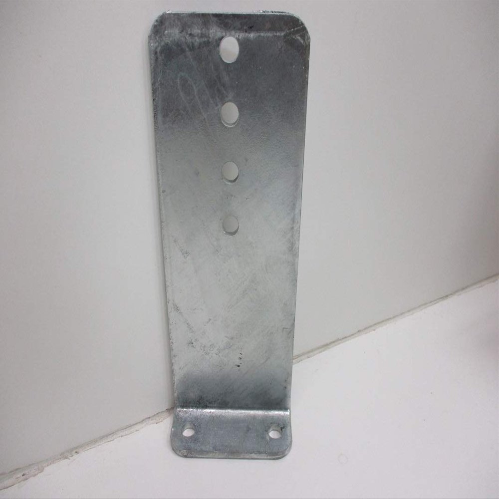 (1) Vertical Pontoon Boat Trailer Bunk Bolster L Bracket / 5" by 12" Galvanized