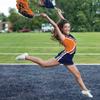 Anderson's Premium Navy Blue and Orange School Spirit Shakers, Cheerleader Pom Poms, Sports Fan, Football, Basketball, Homecoming, Squad, Team, Party, Dance Club, Performance, Celebration Pack of 10 view 4