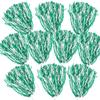 Anderson's Premium Kelly Green and White School Spirit Shakers, Cheerleader Pom Poms, Sports Fan, Football, Basketball, Homecoming, Squad, Team, Party, Dance Club, Celebration Pack of 10 view 3