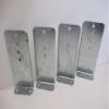 (4) Vertical Pontoon Boat Trailer Bunk Bolster L Brackets / 5" by 12" Galvanized view 1