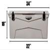 Fatboy 75 Quart Roto Molded Hard Sided Cooler (Desert Camo) view 4