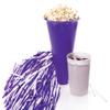 Anderson's Premium Purple and White School Spirit Shakers, Cheerleader Pom Poms, Sports Fan, Football, Basketball, Homecoming, Squad, Team, Party, Dance Club, Performance, Celebration Pack of 10 view 2