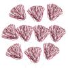 Anderson's Premium Cardinal Red and White School Spirit Shakers, Cheerleader Pom Poms, Sports Fan, Football, Basketball, Homecoming, Squad, Team, Party, Dance Club, Celebration Pack of 10 view 3