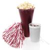 Anderson's Premium Cardinal Red and White School Spirit Shakers, Cheerleader Pom Poms, Sports Fan, Football, Basketball, Homecoming, Squad, Team, Party, Dance Club, Celebration Pack of 10 view 4