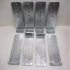 (8) Vertical Pontoon Boat Trailer Bunk Bolster L Brackets / 5" by 12" Galvanized view 1