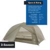 Big Agnes Copper Spur HV UL - Ultralight Backpacking Tent, Olive Green, 3 Person view 4