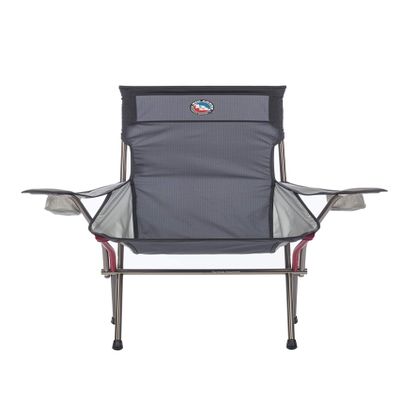 Big Agnes Big Six Foldable Nylon Armchair - High & Wide Luxury Camp Chair, Asphalt/Gray