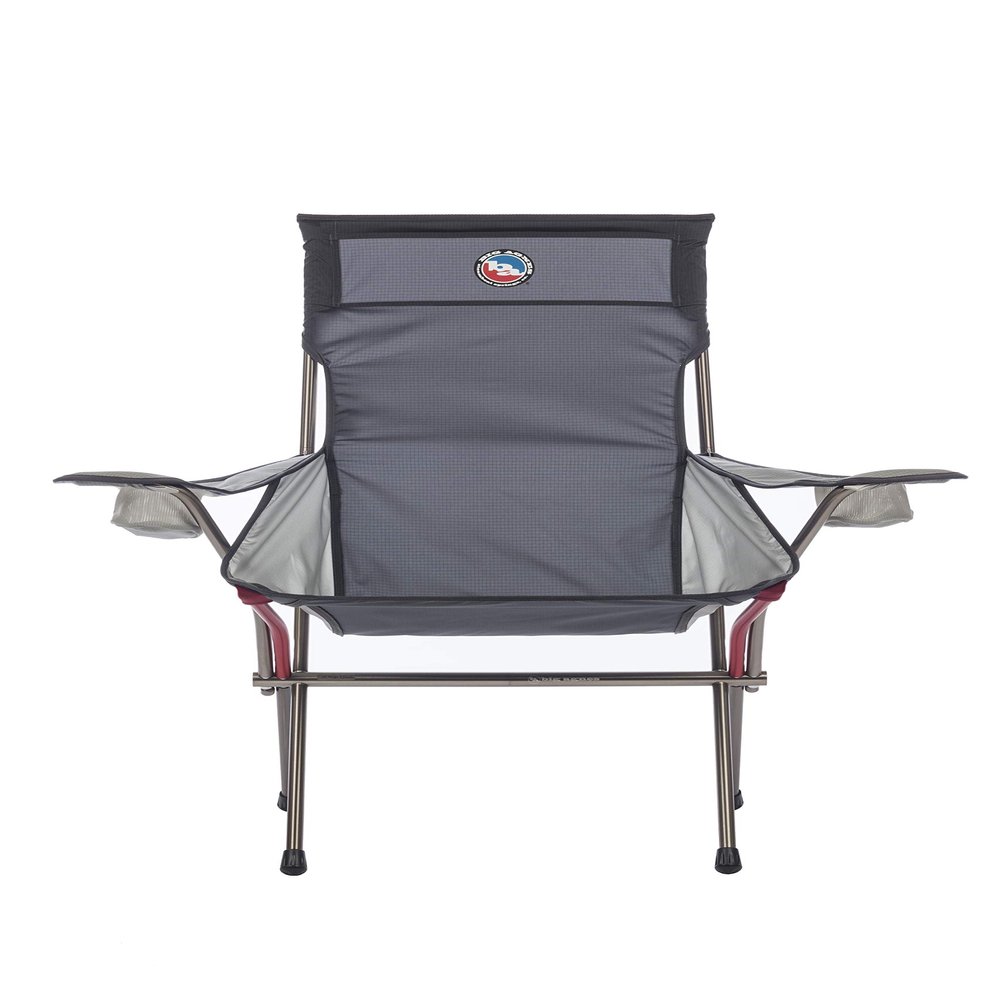Big Agnes Big Six Foldable Nylon Armchair - High & Wide Luxury Camp Chair, Asphalt/Gray