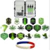 Sure-Grip Viper Green Soft Tip Darts with Dart Case & Accessories Choice of Flights 16 or 18 Grams (Ruthless Pot Leaf White, 16g) view 2