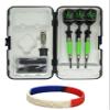 sure grip Viper Green Soft Tip Darts with Dart Case & Accessories Choice of Flights 16 or 18 Grams (Pentathlon Pot Leaf Slim, 16g) view 1