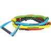 Proline Connelly Tug Surf Rope, 30' with Hand Holds and Floats, Rainbow/Black view 1