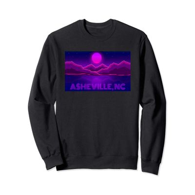 70s 80s Retro Asheville, N.C. Blue Ridge Mountains Souvenir Sweatshirt