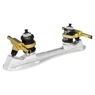 Bont Skates - Zeus Roller Skate Speed Plate - 7 Degree Action No Toe Stop Quick Release Clip Axles - 6061 Aluminum - Pair (155mm)