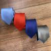 KissTies Boys Tie Sky Blue Satin Solid Necktie For Kids Ties + Gift Box view 3