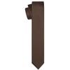 KissTies Boys Tie Truffle Brown Satin Solid Necktie For Kids Ties + Gift Box view 2