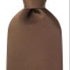 KissTies Boys Tie Truffle Brown Satin Solid Necktie For Kids Ties + Gift Box view 3